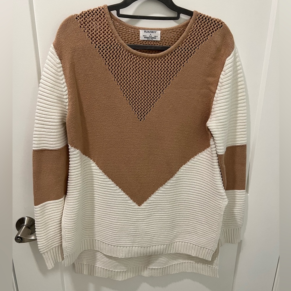 Oversized Two-toned Sweater